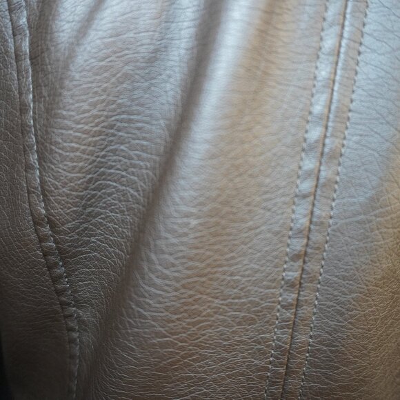 Celebrity Pink Juniors Womens Brown Faux Leather Moto Jacket Size Small - Picture 7 of 8